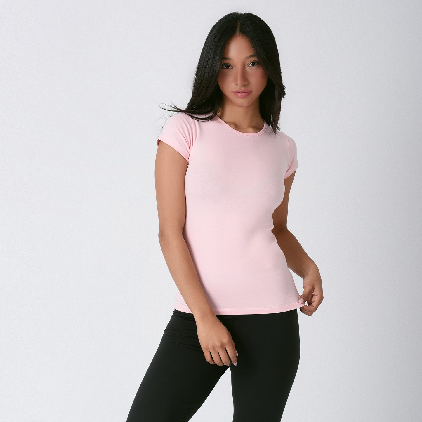 Pink Short Sleeve Cotton Top