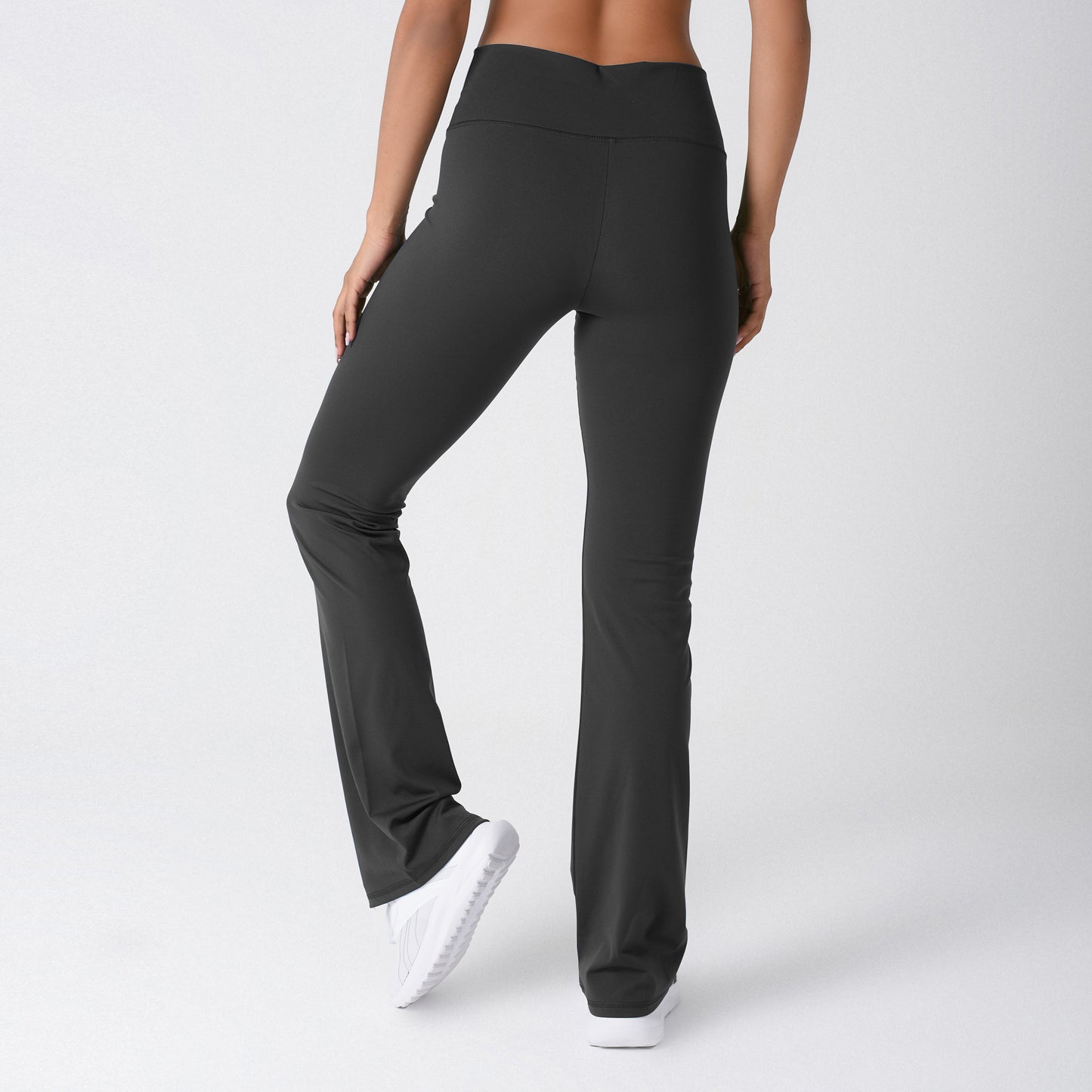 Grey Flared sports leggings