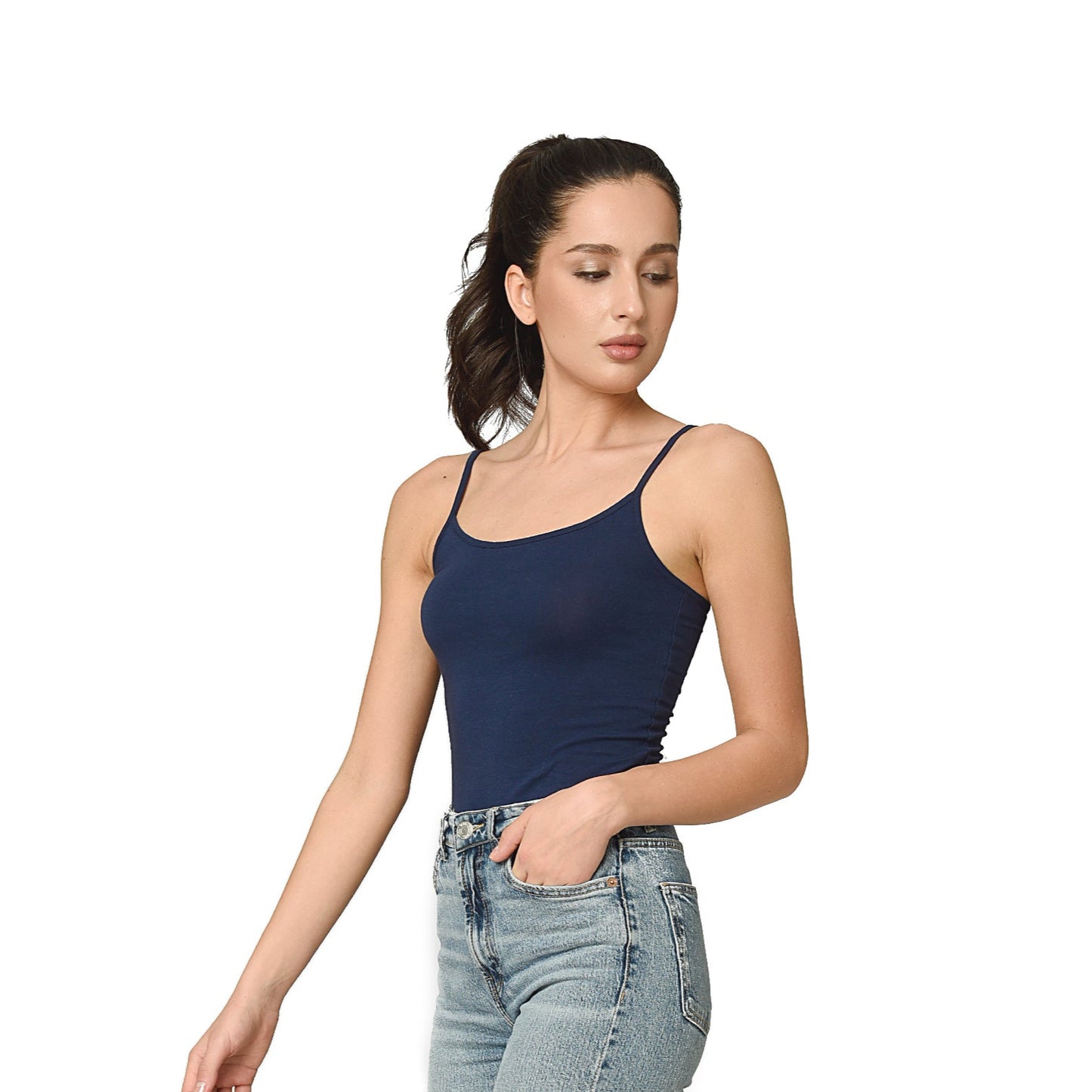 3-pack strappy tops (Black/Navy/Grey)