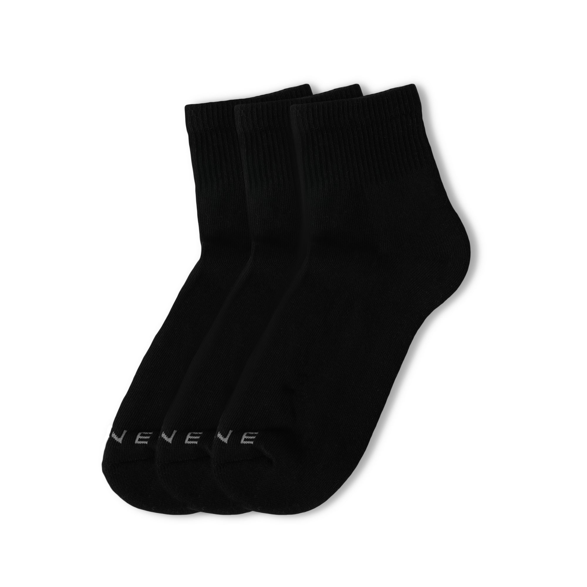 Women 3pack Black Sport Socks Gene