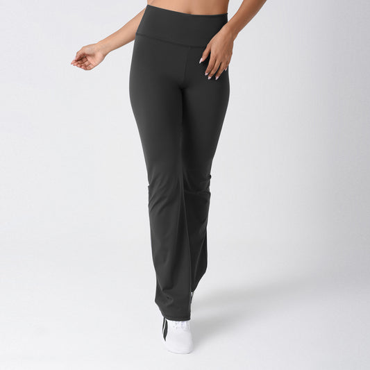 Grey Flared sports leggings