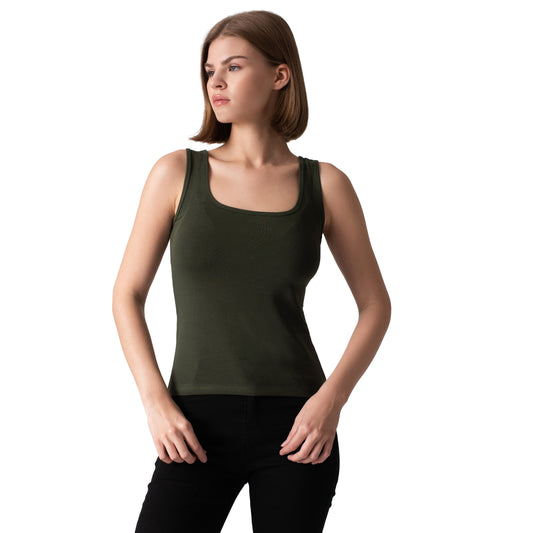 Sleevless Square Neck Top