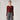 Burgundy Tight Long Sleeve Polyamide Top