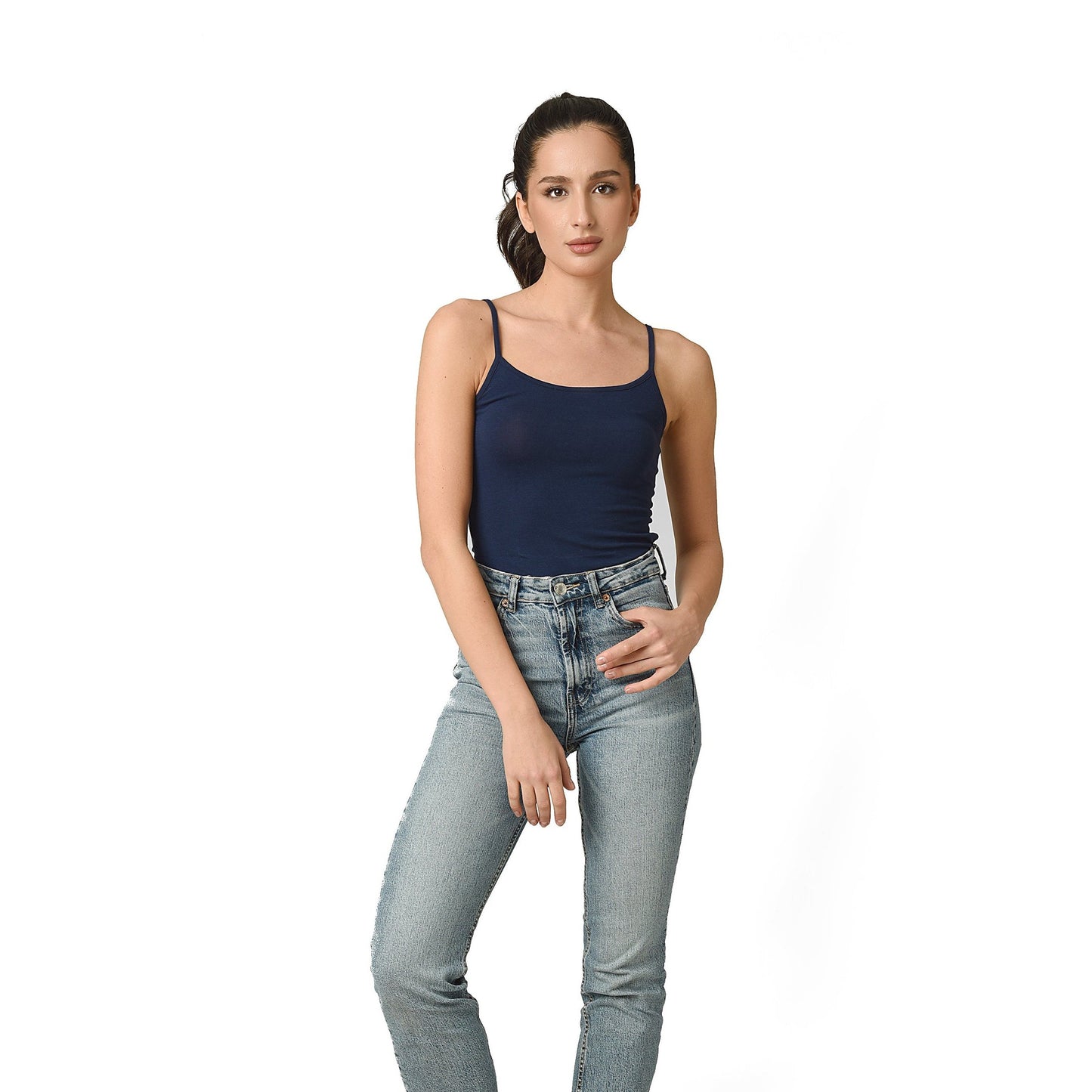 3-pack strappy tops (Black/Navy/Grey)
